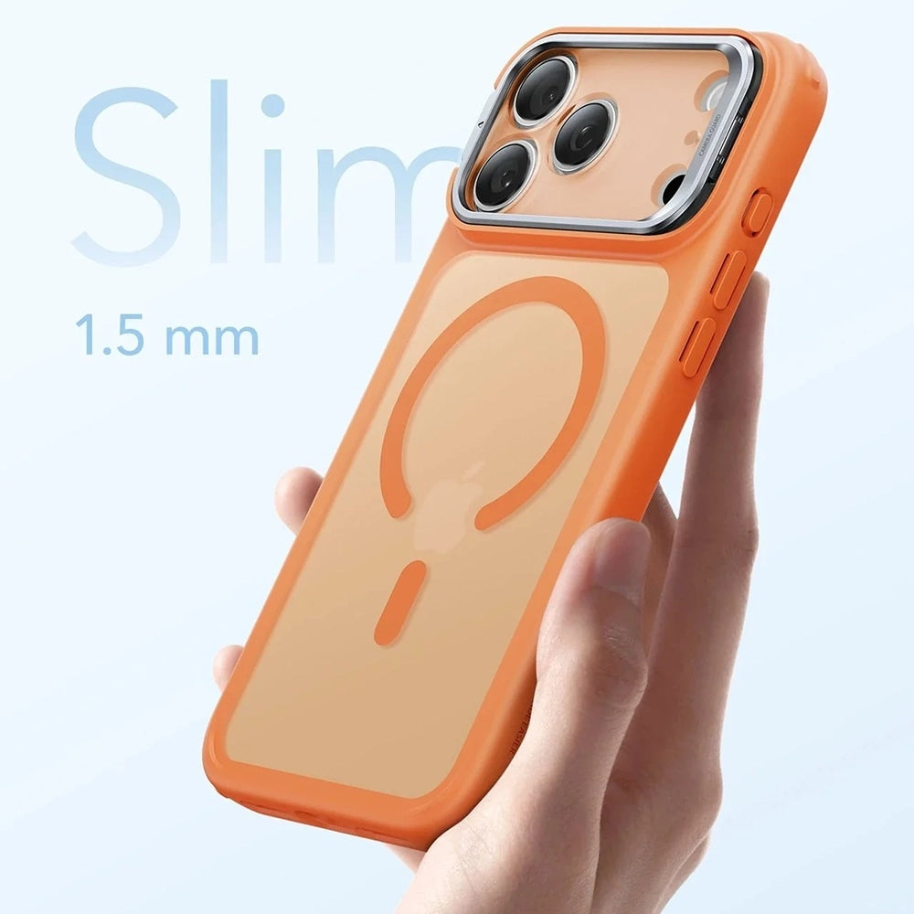 Θήκη MagSafe για Apple iPhone 17 Pro, ESR, Classic Hybrid Kickstand Slide, Σατινέ Πορτοκαλί