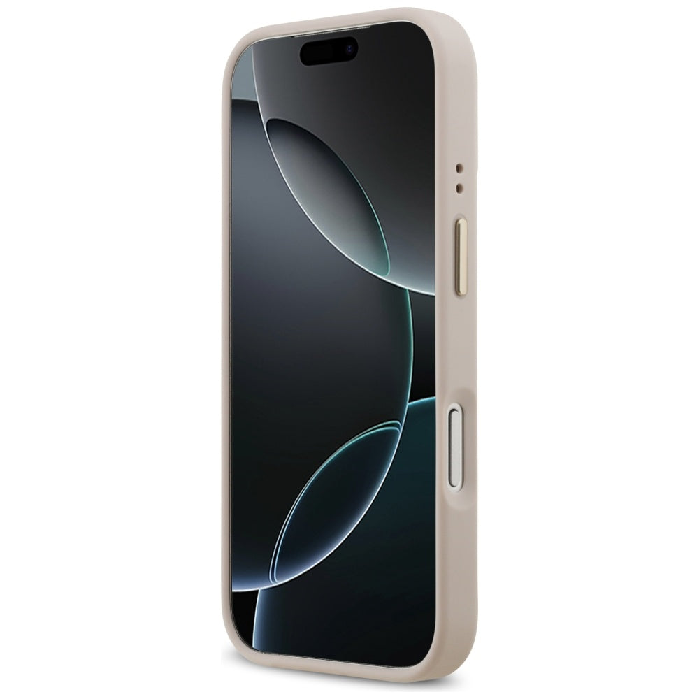 Θήκη MagSafe για Apple iPhone 17 Pro, Guess, 4G Logo Plate, Ροζ