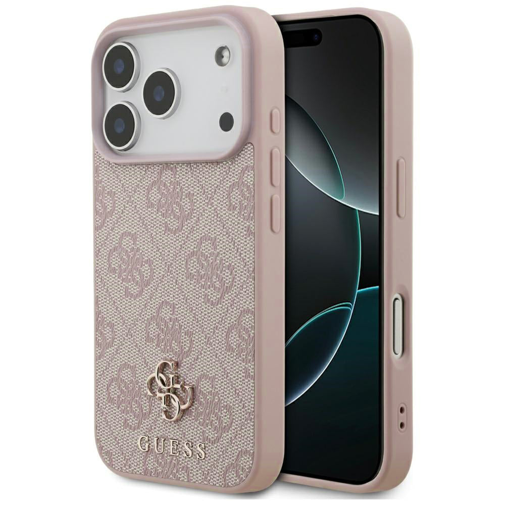 Θήκη MagSafe για Apple iPhone 17 Pro, Guess, 4G Small and Classic Logo, Ροζ