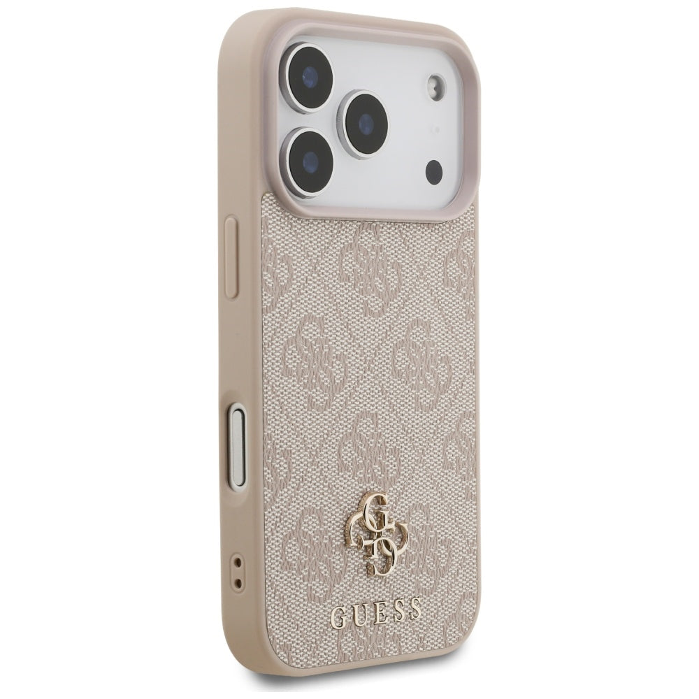 Θήκη MagSafe για Apple iPhone 17 Pro, Guess, 4G Small and Classic Logo, Ροζ