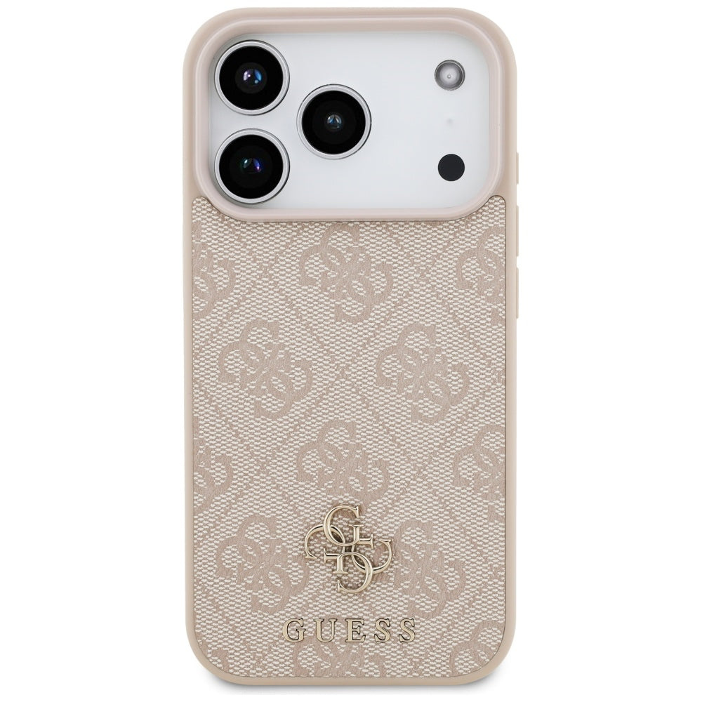 Θήκη MagSafe για Apple iPhone 17 Pro, Guess, 4G Small and Classic Logo, Ροζ