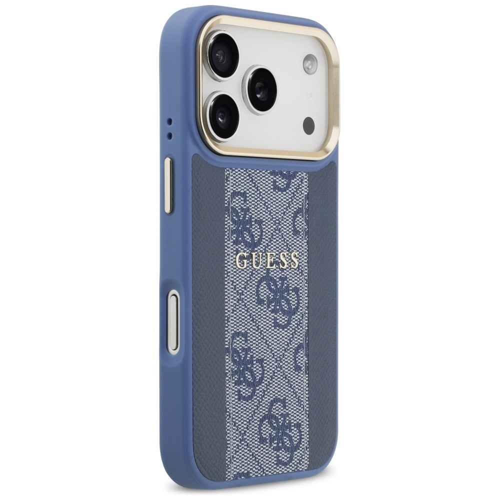 Θήκη MagSafe για Apple iPhone 17 Pro, Guess, 4G Stripe, Μπλε