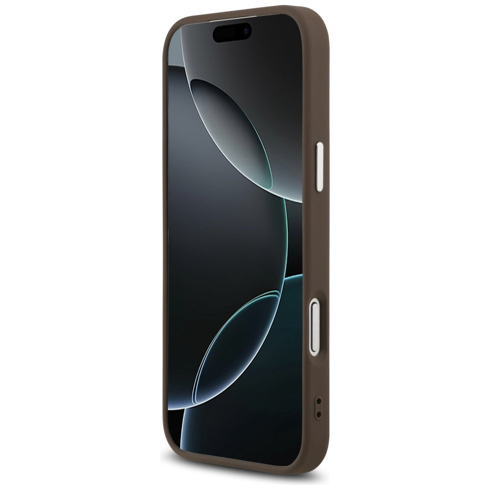 Θήκη MagSafe για Apple iPhone 17 Pro, Guess, Classic Logo, Καφέ