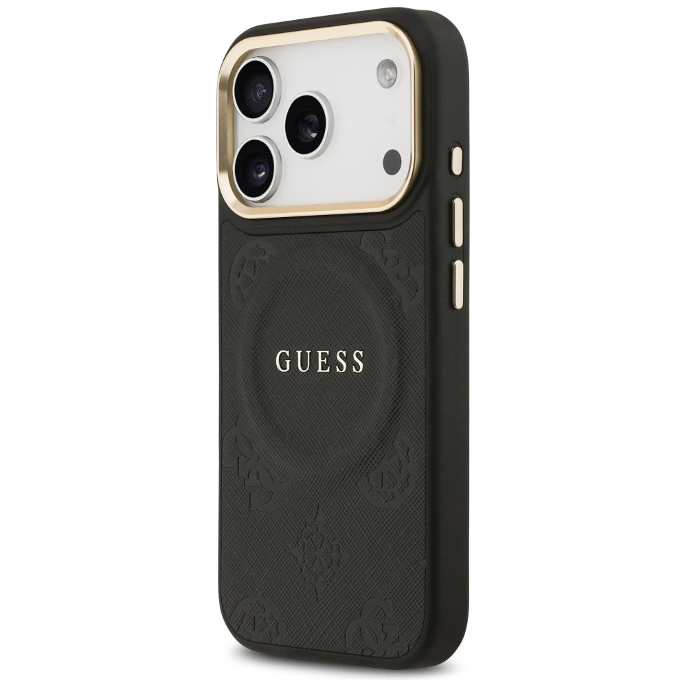 Θήκη MagSafe για Apple iPhone 17 Pro, Guess, Peony Hot Stamp, Μαύρη