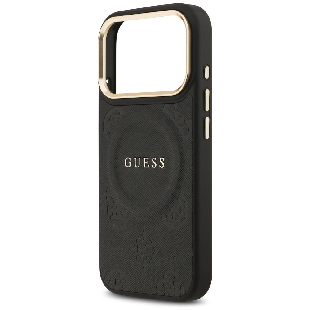 Θήκη MagSafe για Apple iPhone 17 Pro, Guess, Peony Hot Stamp, Μαύρη