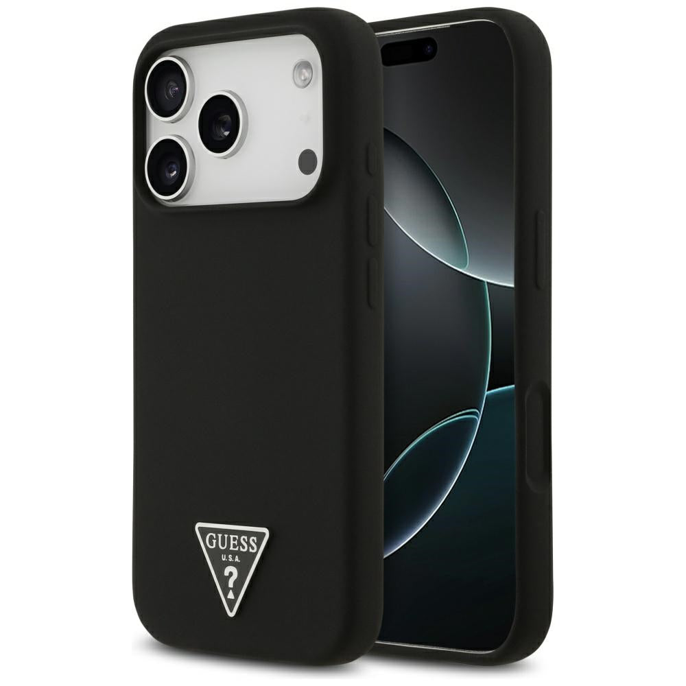 Θήκη MagSafe για Apple iPhone 17 Pro, Guess, Triangle Logo, Μαύρη
