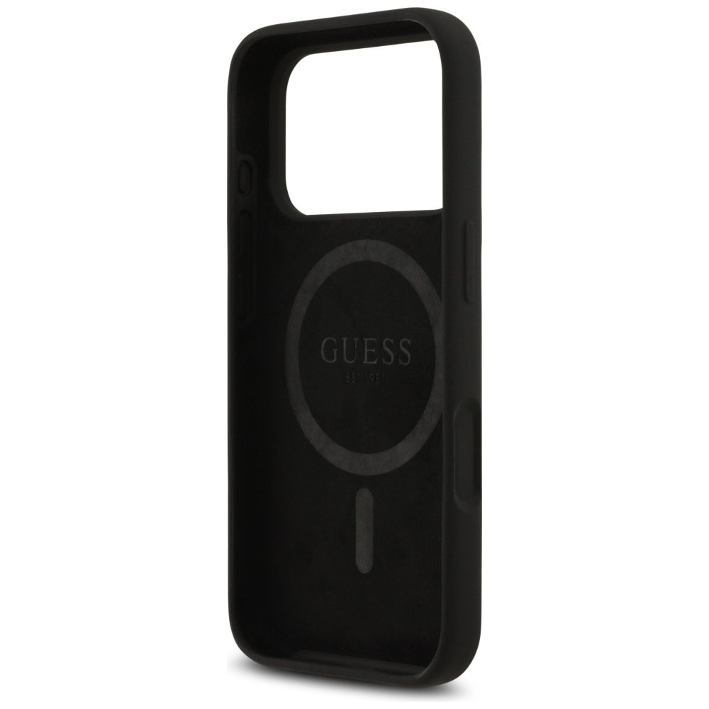 Θήκη MagSafe για Apple iPhone 17 Pro, Guess, Triangle Logo, Μαύρη
