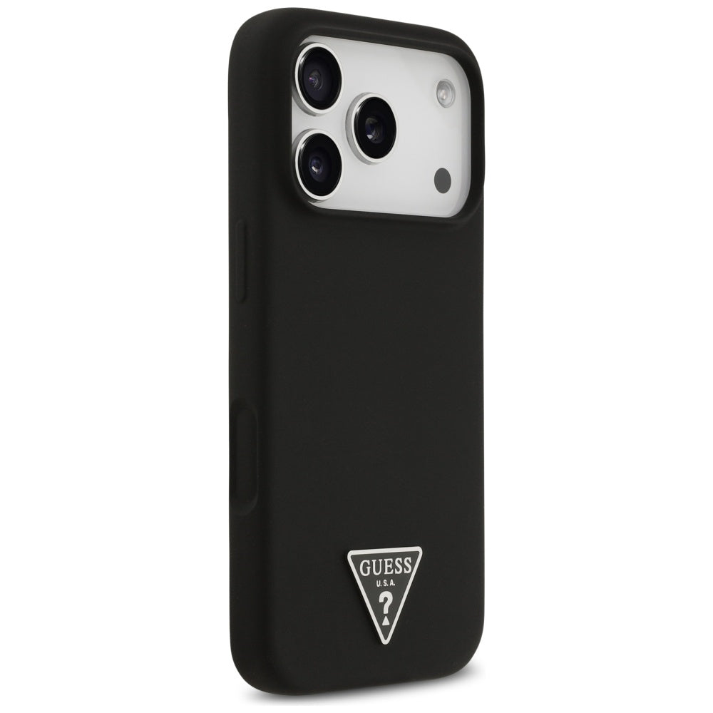Θήκη MagSafe για Apple iPhone 17 Pro, Guess, Triangle Logo, Μαύρη