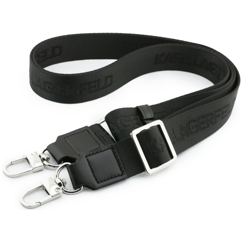 Θήκη MagSafe για Apple iPhone 17 Pro, Karl Lagerfeld, Big Strap Karl Metal Logo, Μαύρη