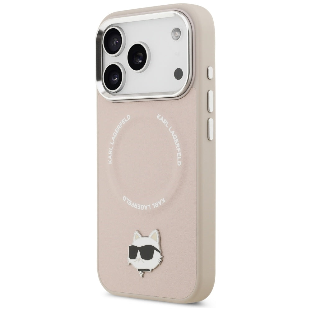 Θήκη MagSafe για Apple iPhone 17 Pro, Karl Lagerfeld, Choupette Pin, Ροζ