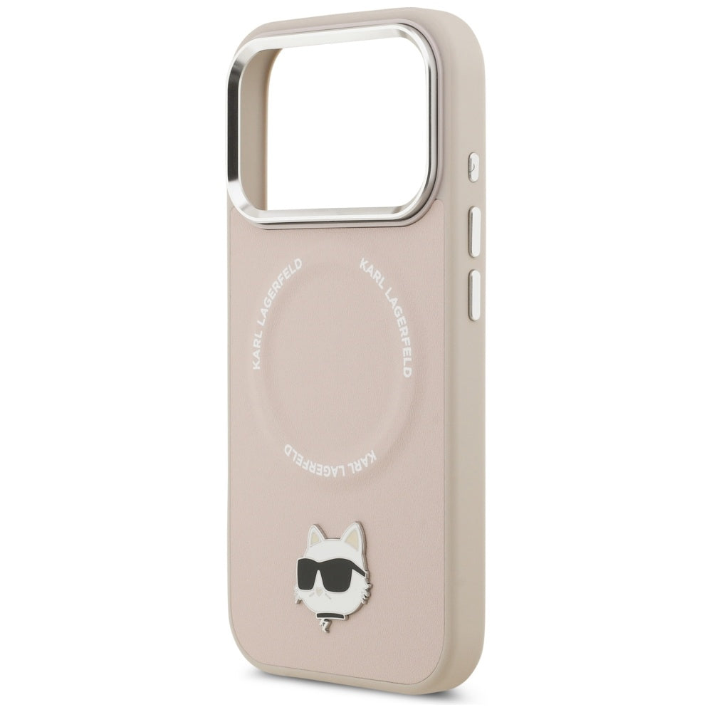 Θήκη MagSafe για Apple iPhone 17 Pro, Karl Lagerfeld, Choupette Pin, Ροζ
