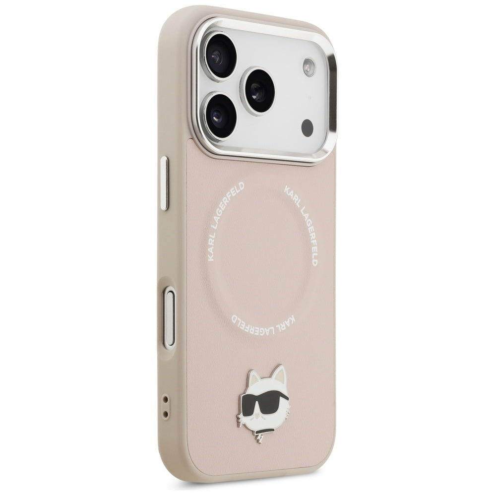 Θήκη MagSafe για Apple iPhone 17 Pro, Karl Lagerfeld, Choupette Pin, Ροζ