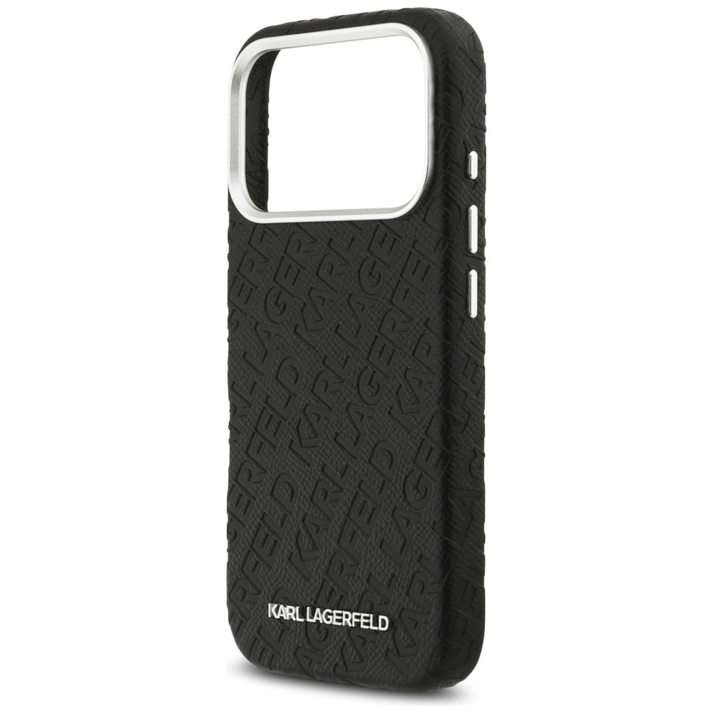 MagSafe Case for Apple iPhone 17 Pro, Karl Lagerfeld, FW Stamped Karl, Black