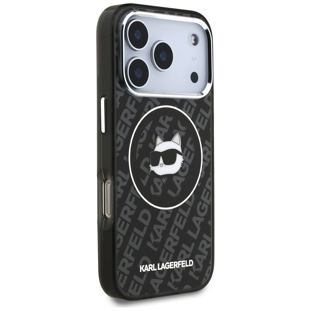 Θήκη MagSafe για Apple iPhone 17 Pro, Karl Lagerfeld, IML Choupette`s Head, Μαύρη