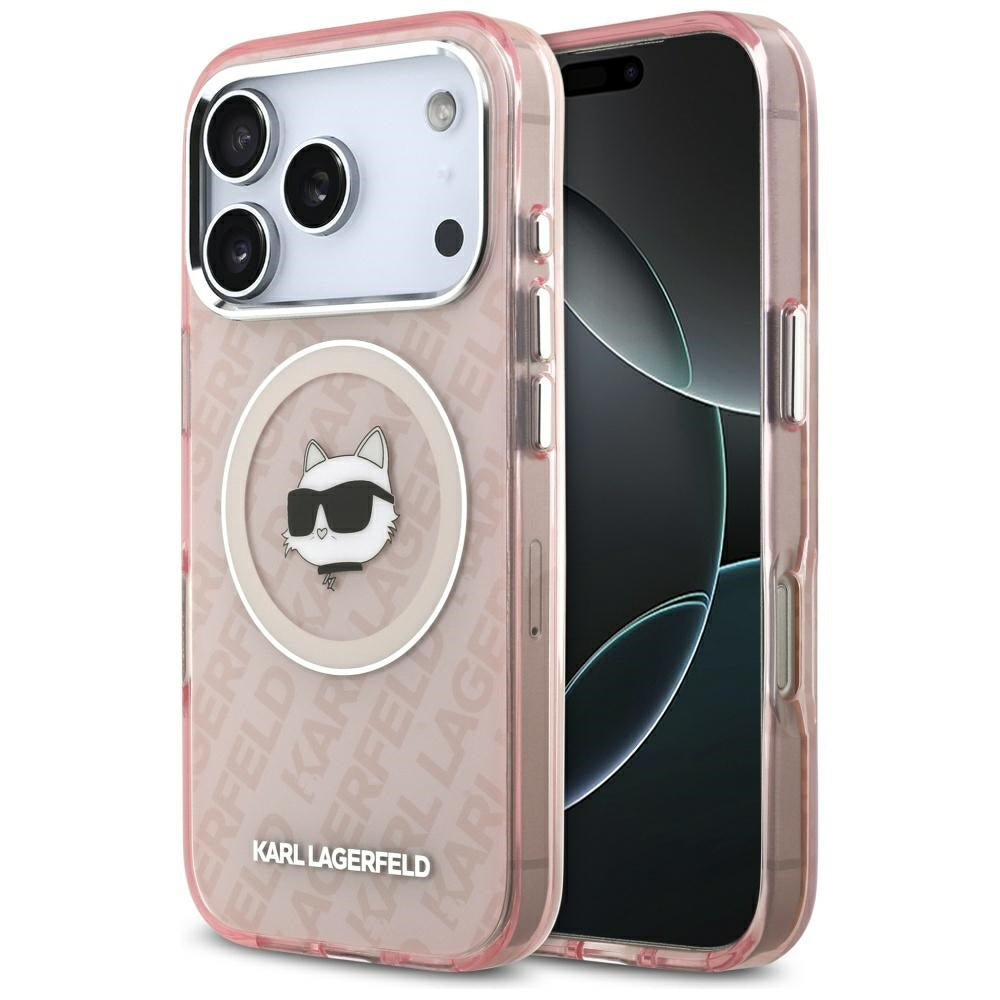 Θήκη MagSafe για Apple iPhone 17 Pro, Karl Lagerfeld, IML Choupette`s Head, Ροζ