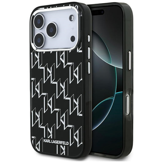 Θήκη MagSafe για Apple iPhone 17 Pro, Karl Lagerfeld, IML KL Monogram, Μαύρη