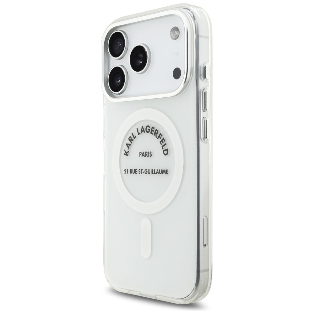 Θήκη MagSafe για Apple iPhone 17 Pro, Karl Lagerfeld, IML Logo RSG, Διαφανής