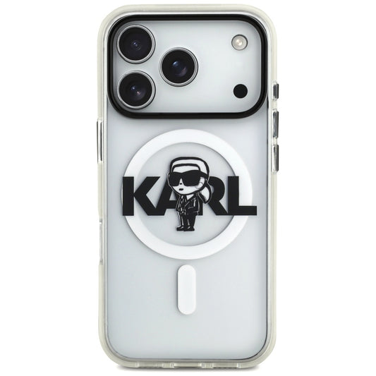 Θήκη MagSafe για Apple iPhone 17 Pro, Karl Lagerfeld, IML Sketch Logo Karl, Διαφανής