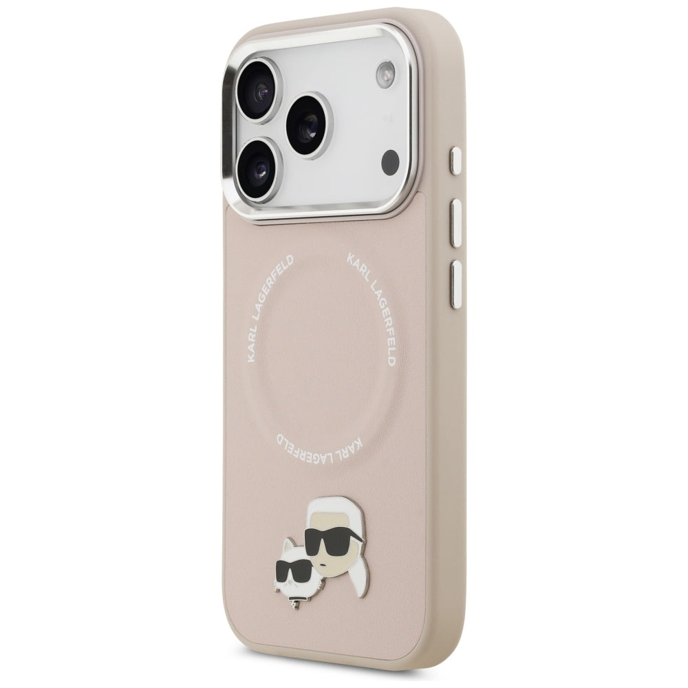 Θήκη MagSafe για Apple iPhone 17 Pro, Karl Lagerfeld, Karl & Choupette Pins, Ροζ