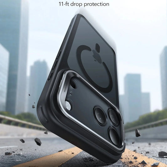 MagSafe Case for Apple iPhone 17 Pro Max, ESR, Classic Hybrid Kickstand, Satin Black