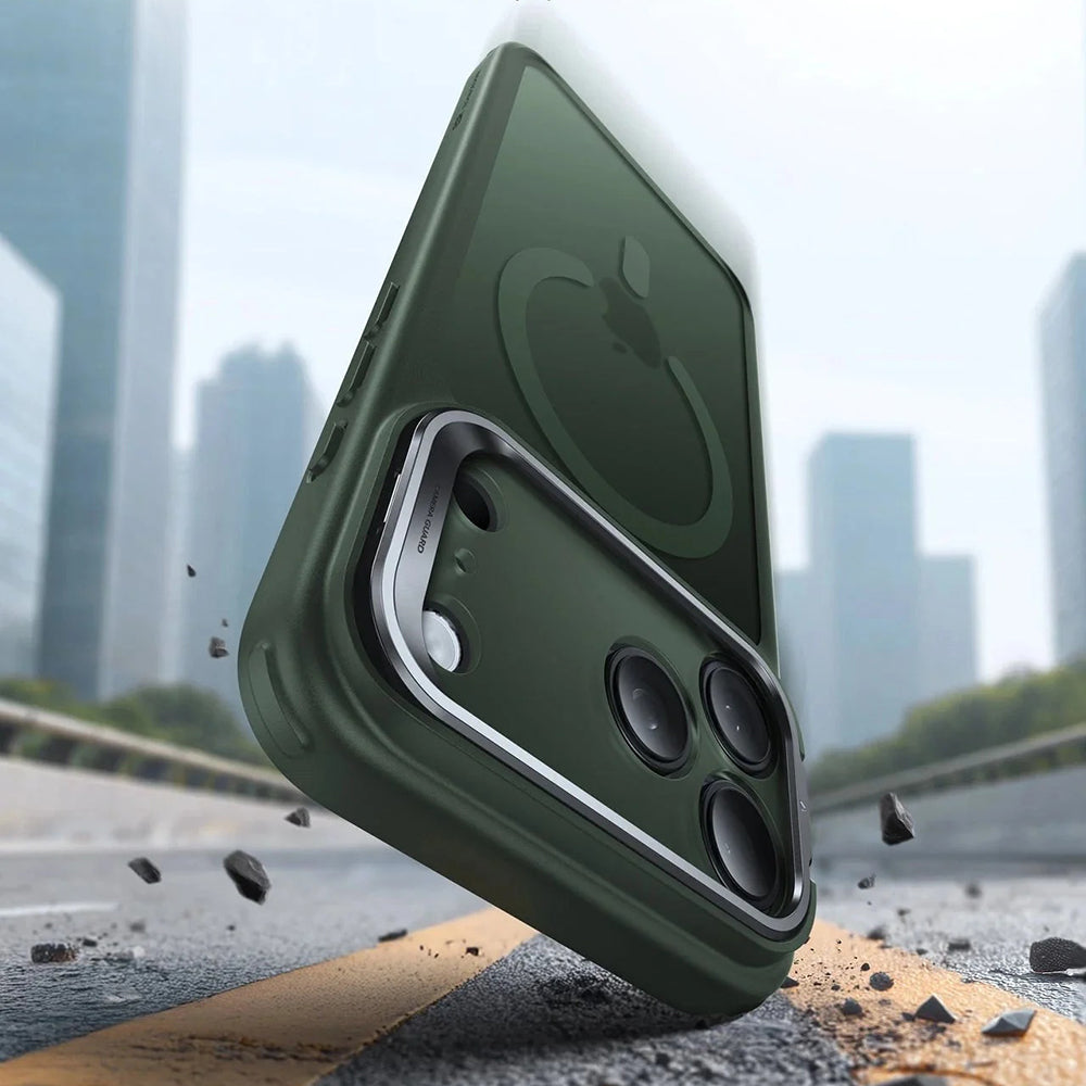Θήκη MagSafe για Apple iPhone 17 Pro Max, ESR, Classic Hybrid Kickstand, Σατινέ Πράσινο