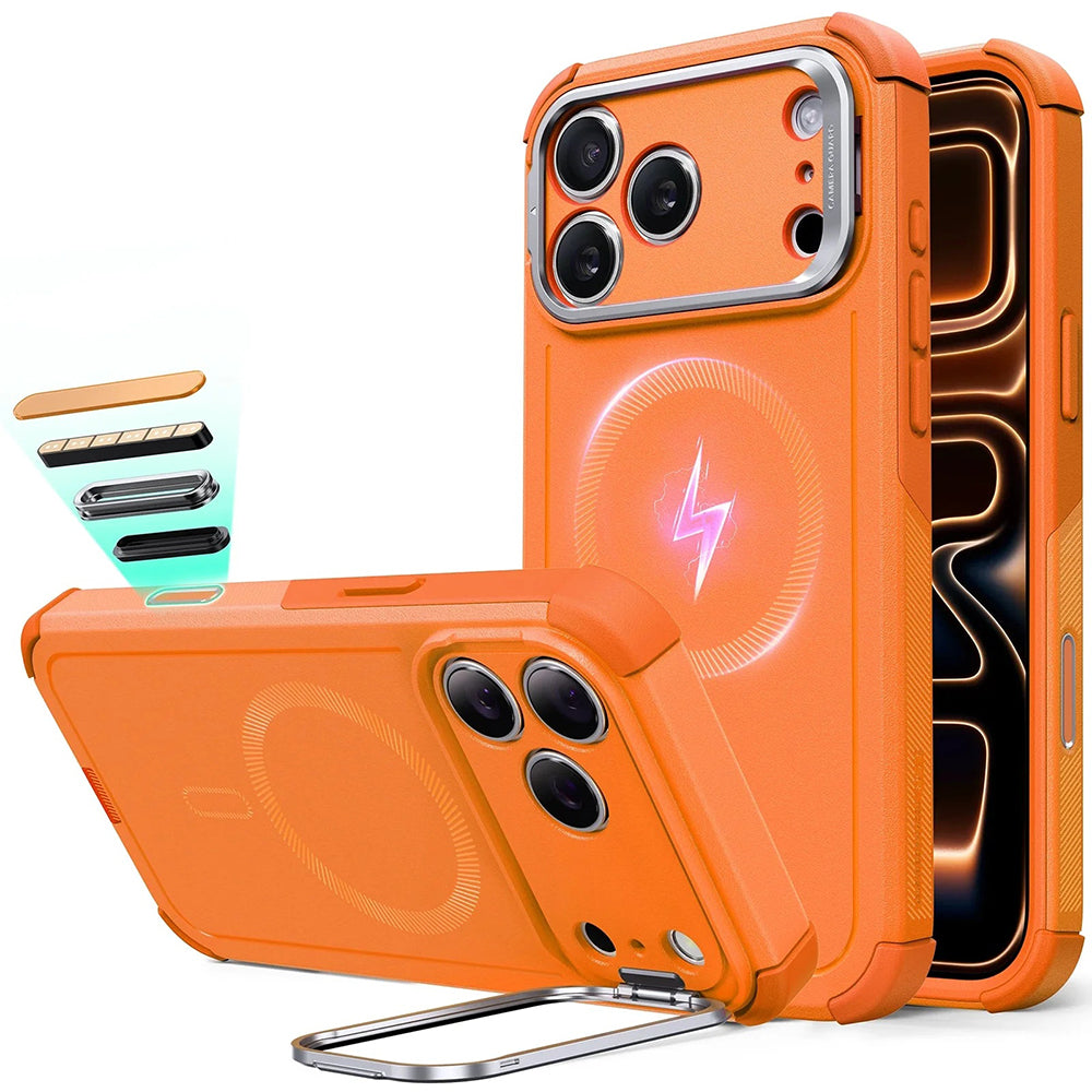Θήκη MagSafe για Apple iPhone 17 Pro Max, ESR, Cyber Armor Kickstand, Πορτοκαλί