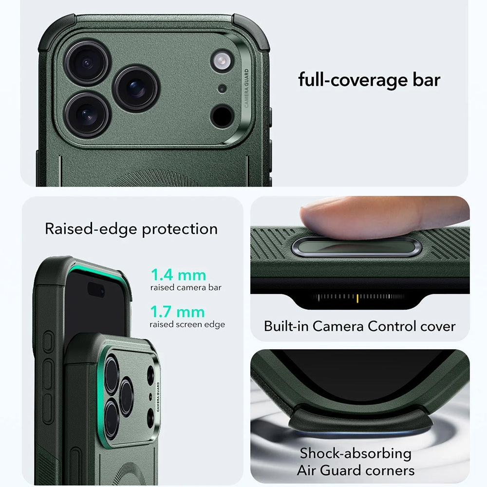 MagSafe Case for Apple iPhone 17 Pro Max, ESR, Cyber, Green