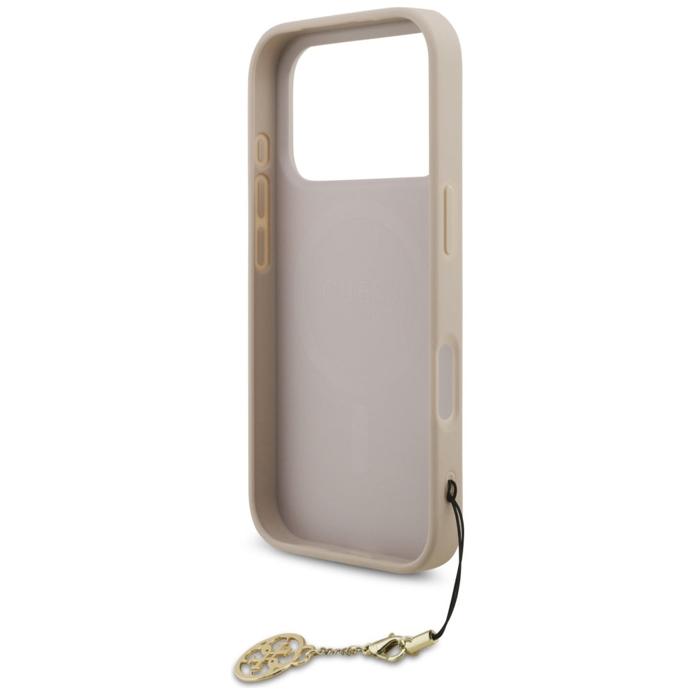 MagSafe Case for Apple iPhone 17 Pro Max, Guess, 4G Charm Cradle, Pink