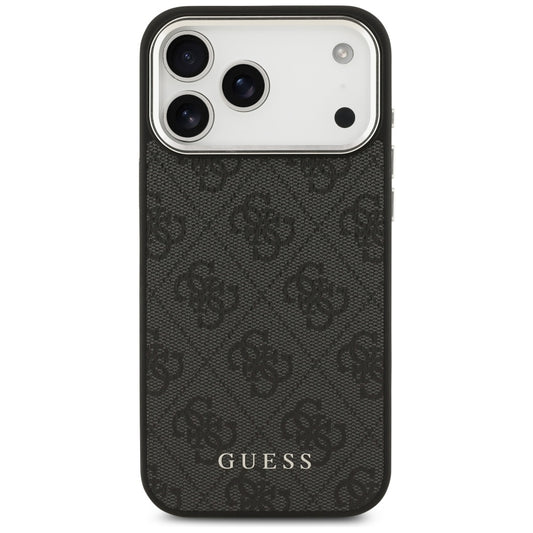 Θήκη MagSafe για Apple iPhone 17 Pro Max, Guess, 4G Classic Logo, Μαύρη