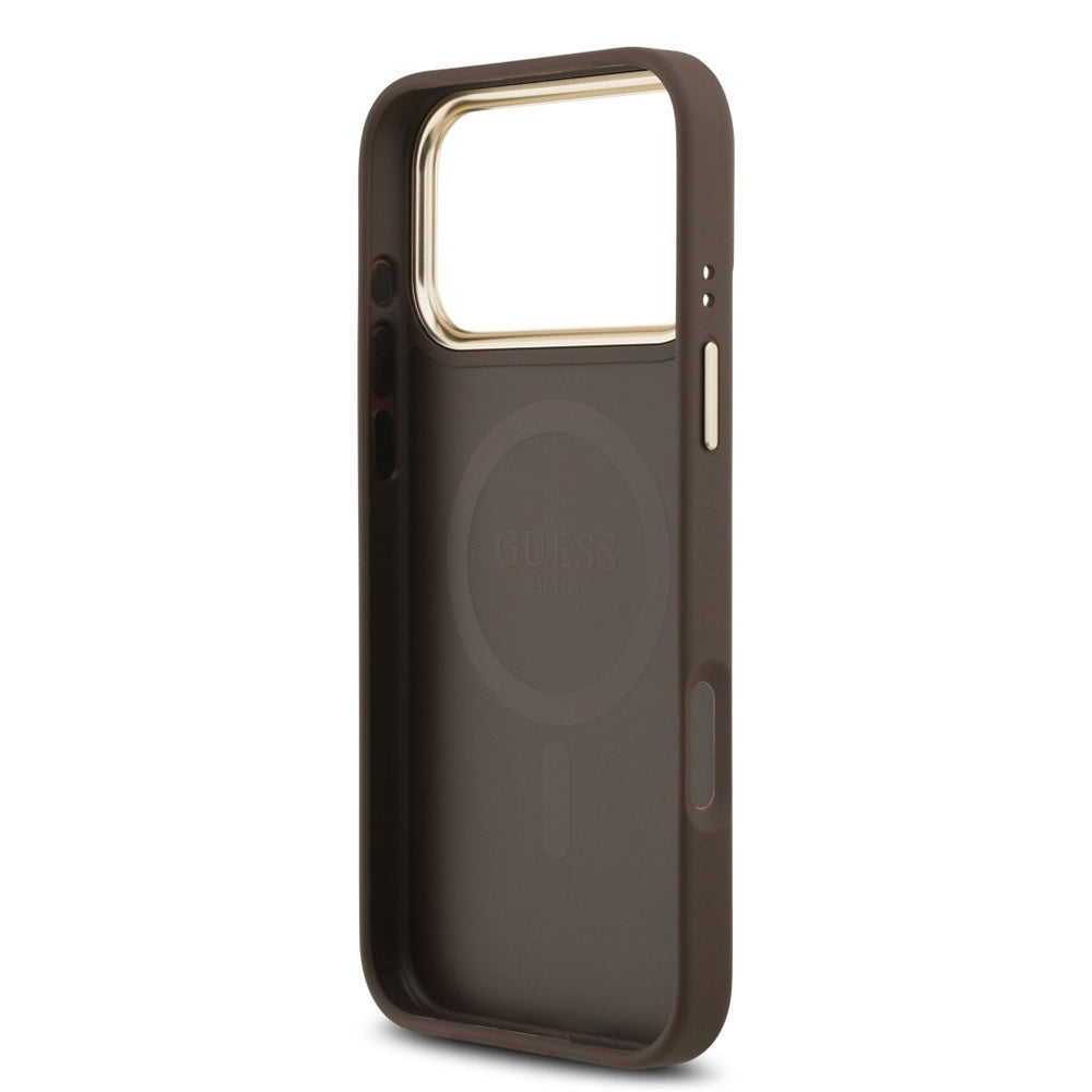 Θήκη MagSafe για Apple iPhone 17 Pro Max, Guess, 4G Classic, Καφέ