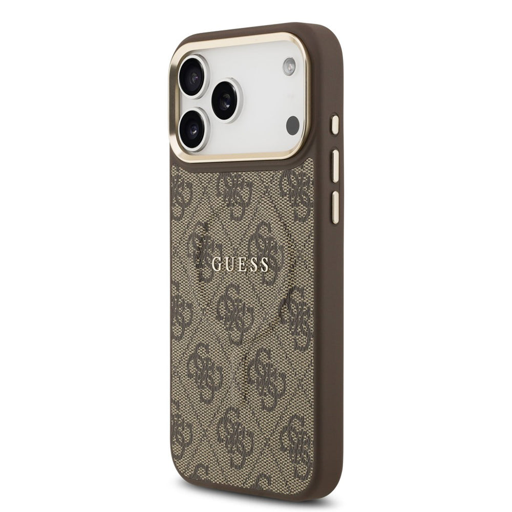 Θήκη MagSafe για Apple iPhone 17 Pro Max, Guess, 4G Classic, Καφέ
