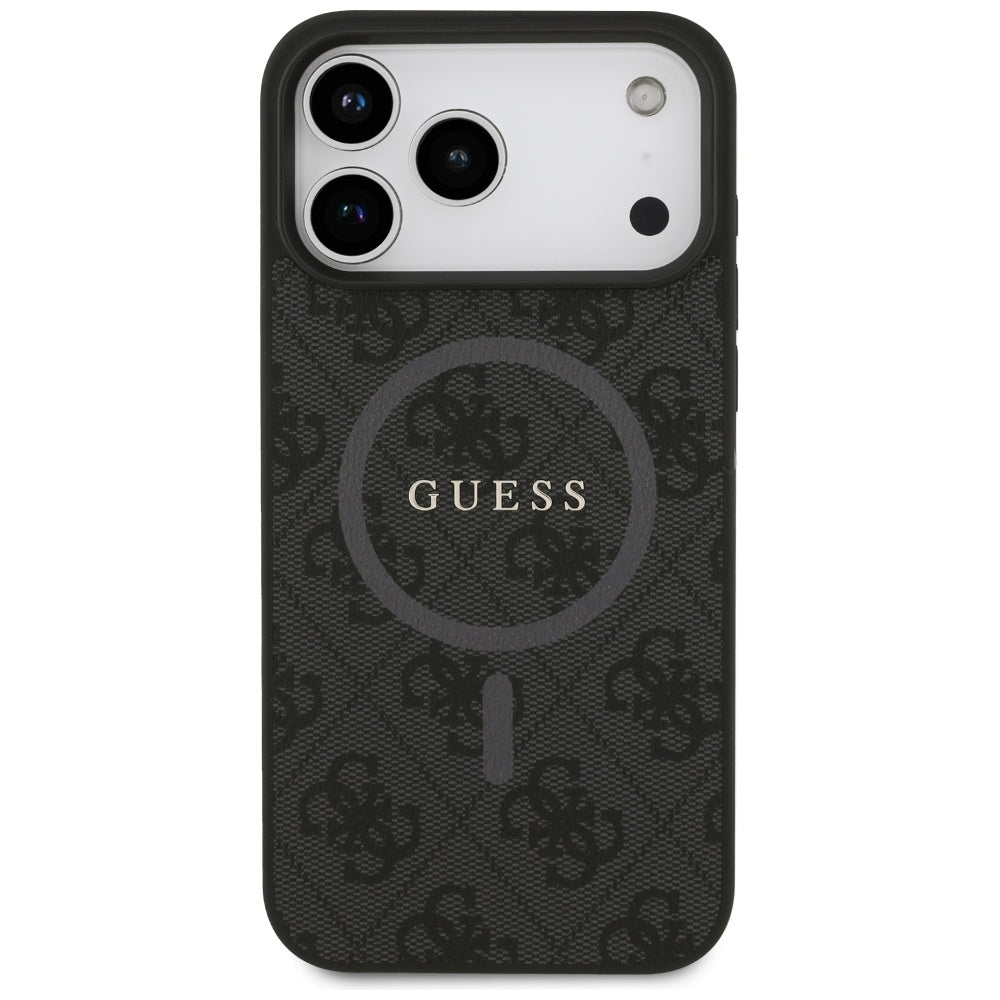 Θήκη MagSafe για Apple iPhone 17 Pro Max, Guess, 4G Ring Classic Logo, Μαύρη
