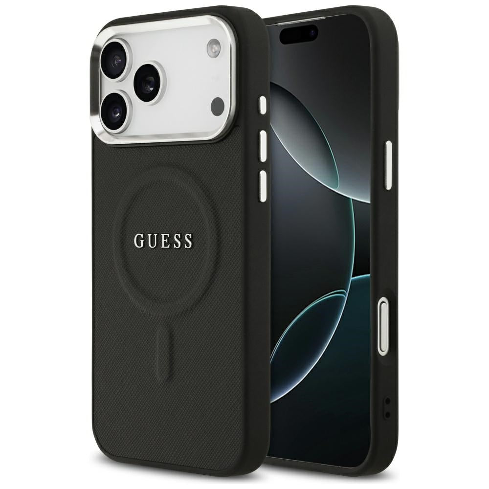 Θήκη MagSafe για Apple iPhone 17 Pro Max, Guess, Classic Logo, Μαύρη