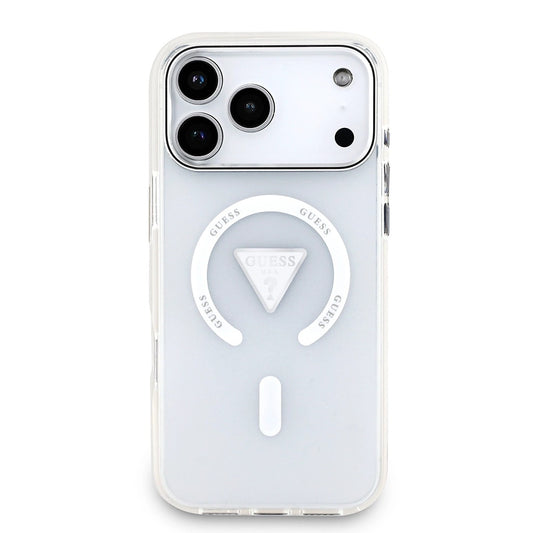 Θήκη MagSafe για Apple iPhone 17 Pro Max, Guess, IML Gradient Triangle Logo, Διαφανής