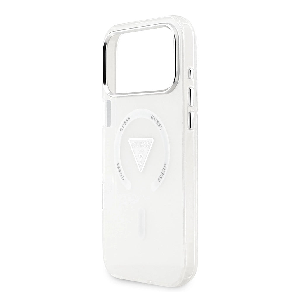 Θήκη MagSafe για Apple iPhone 17 Pro Max, Guess, IML Gradient Triangle Logo, Διαφανής