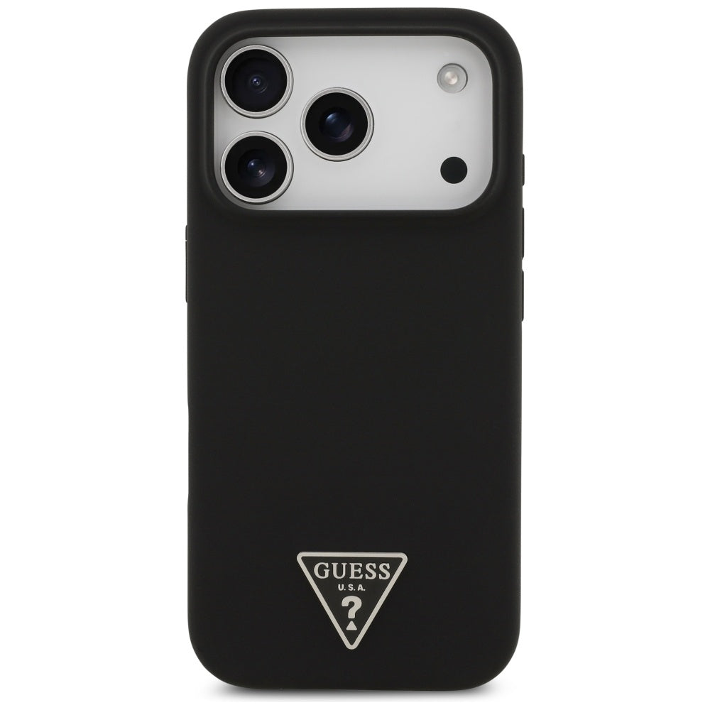 Θήκη MagSafe για Apple iPhone 17 Pro Max, Guess, Triangle Logo, Μαύρη
