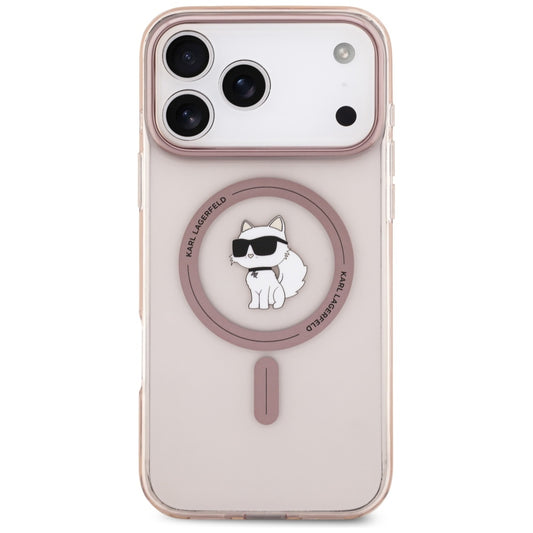 MagSafe Case for Apple iPhone 17 Pro Max, Karl Lagerfeld, IML Choupette, Pink