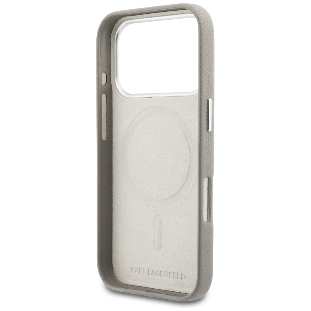 Θήκη MagSafe για Apple iPhone 17 Pro Max, Karl Lagerfeld, Karl Head Logo, Γκρι