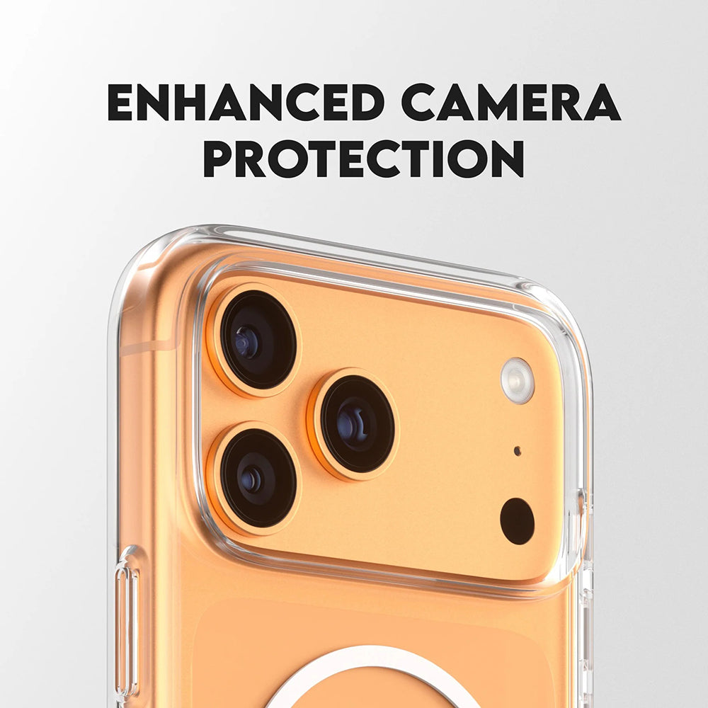 Θήκη MagSafe για Apple iPhone 17 Pro Max, PanzerGlass, με Χαρακτηριστικό Kickstand, Διάφανη Λευκή