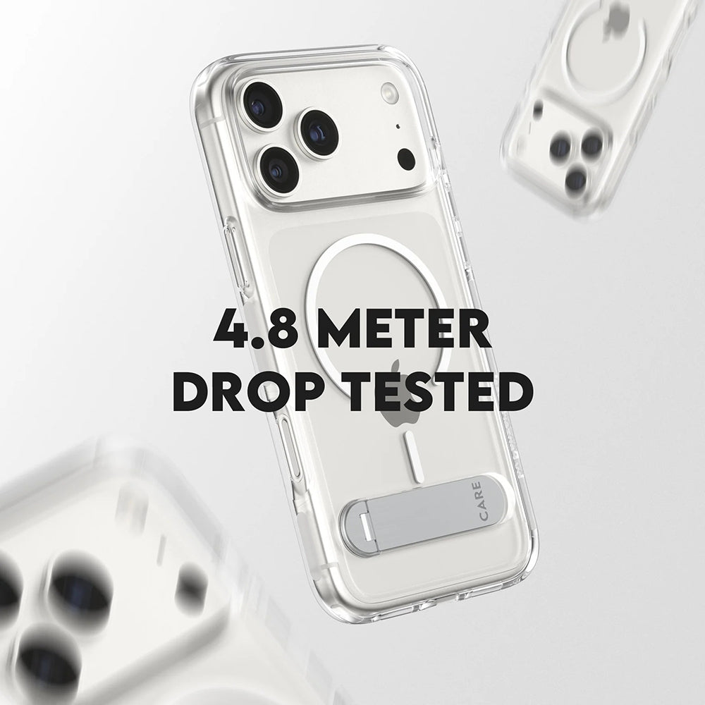 Θήκη MagSafe για Apple iPhone 17 Pro Max, PanzerGlass, με Χαρακτηριστικό Kickstand, Διάφανη Λευκή
