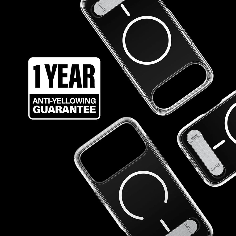 Θήκη MagSafe για Apple iPhone 17 Pro Max, PanzerGlass, με Χαρακτηριστικό Kickstand, Διάφανη Λευκή