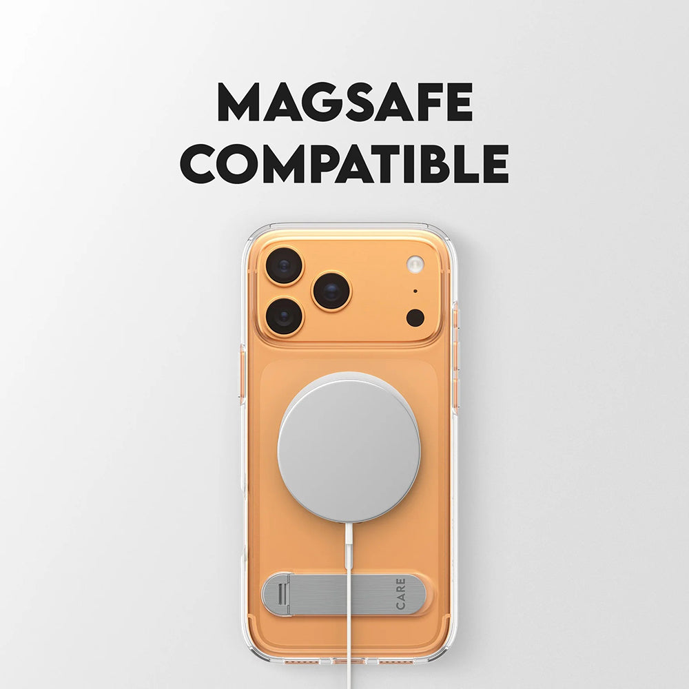 Θήκη MagSafe για Apple iPhone 17 Pro Max, PanzerGlass, με Χαρακτηριστικό Kickstand, Διάφανη Λευκή