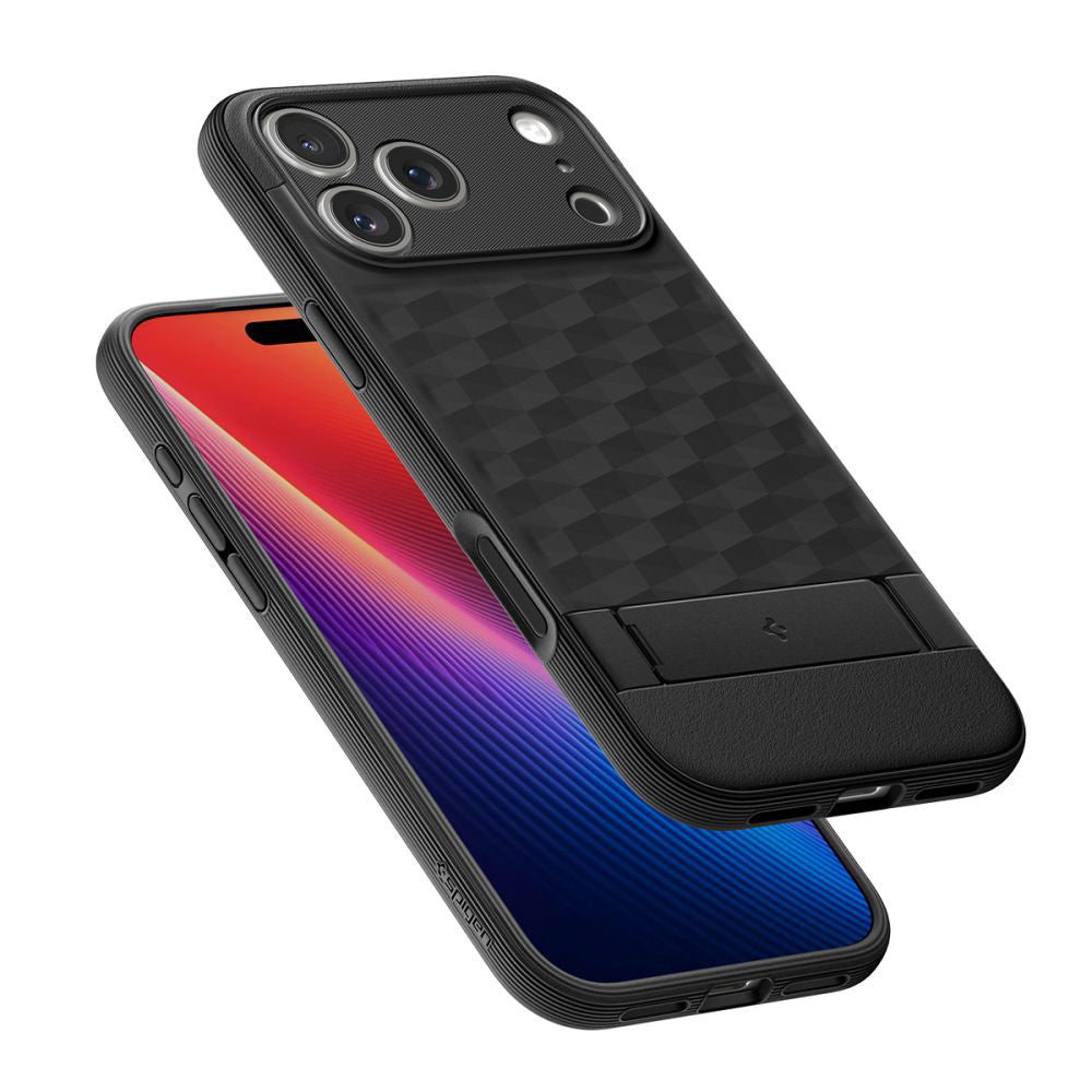 Θήκη MagSafe για Apple iPhone 17 Pro Max, Spigen, Caseology Parallax S, Ματ Μαύρη