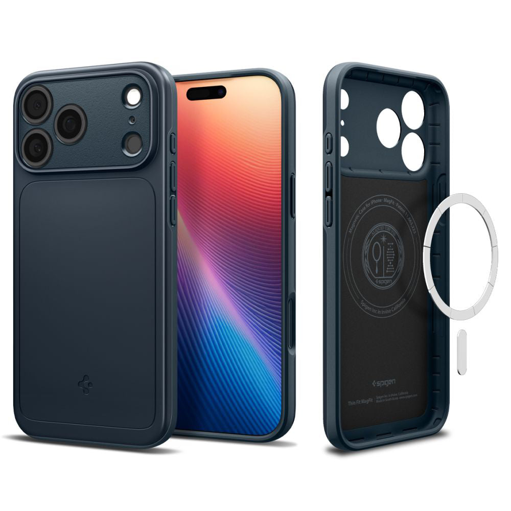 Θήκη MagSafe για Apple iPhone 17 Pro Max, Spigen, Thin Fit, Μπλε ACS10277