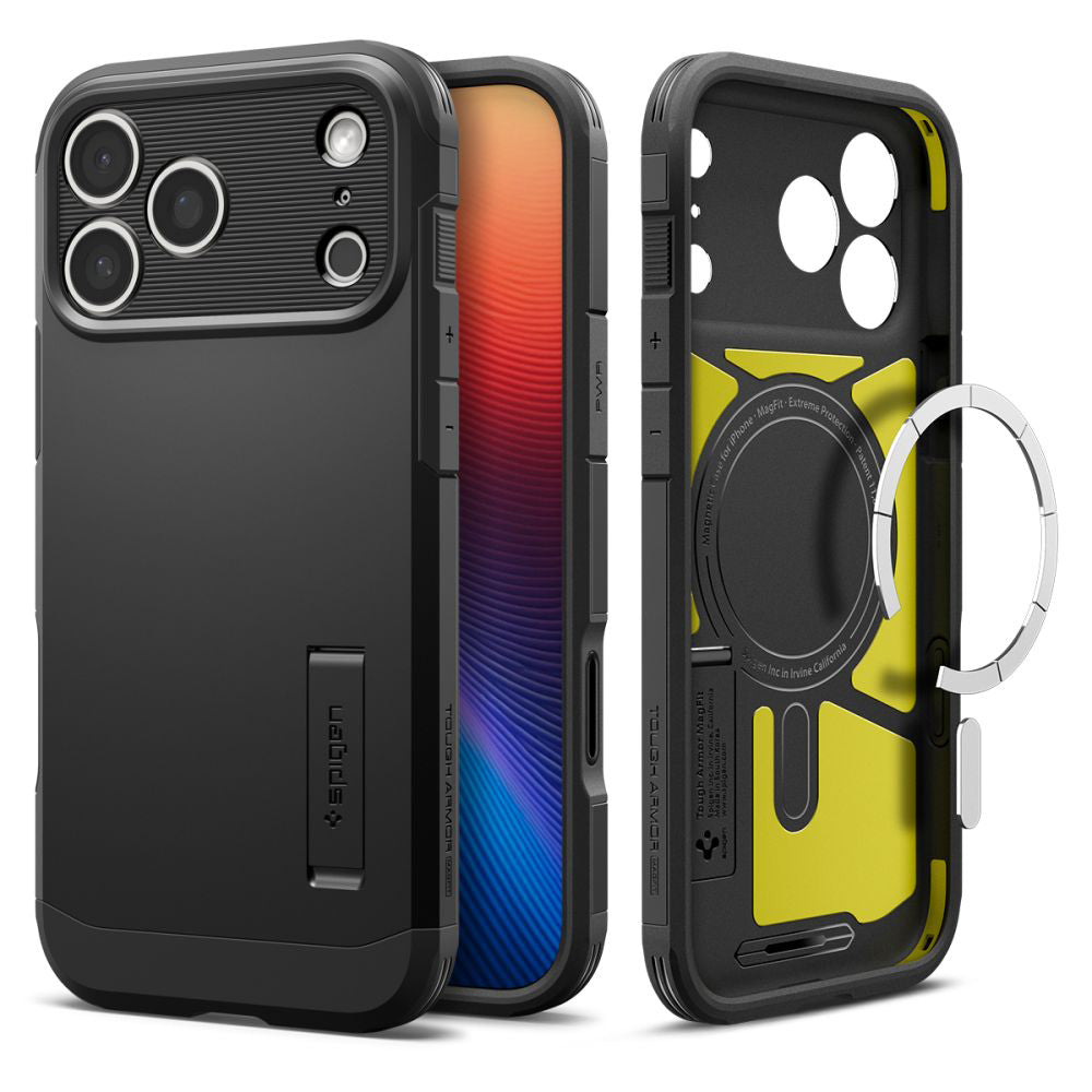 MagSafe Case for Apple iPhone 17 Pro Max, Spigen, Tough Armor T, Black ACS10297