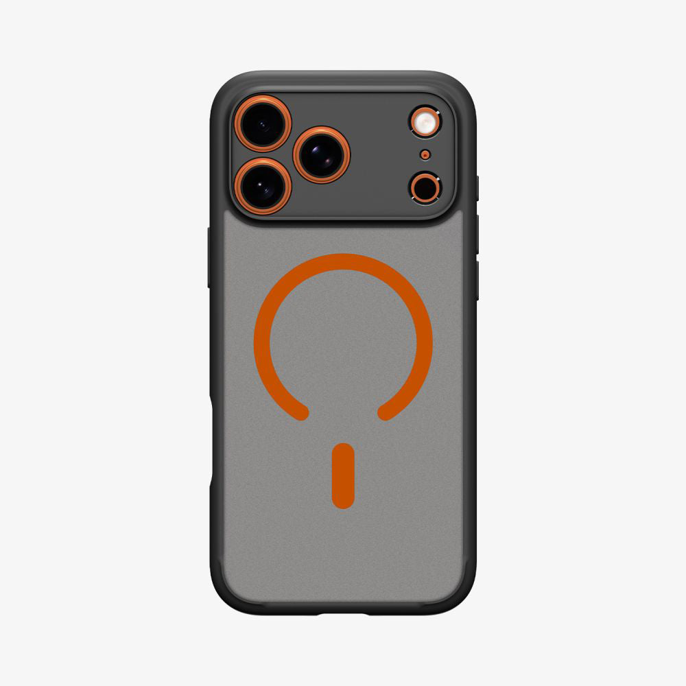 Θήκη MagSafe για Apple iPhone 17 Pro Max, Spigen, Ultra Hybrid, Μαύρη Πορτοκαλί Σατέν ACS10482