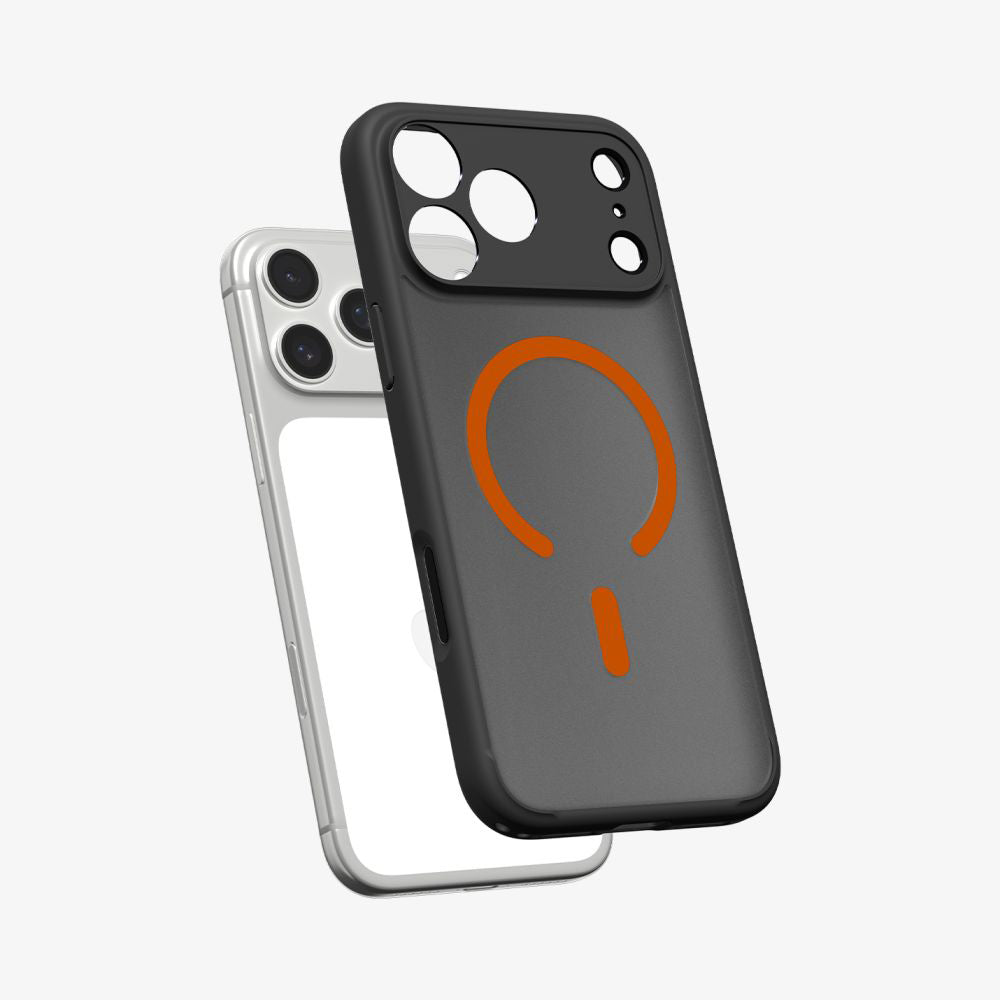 Θήκη MagSafe για Apple iPhone 17 Pro Max, Spigen, Ultra Hybrid, Μαύρη Πορτοκαλί Σατέν ACS10482