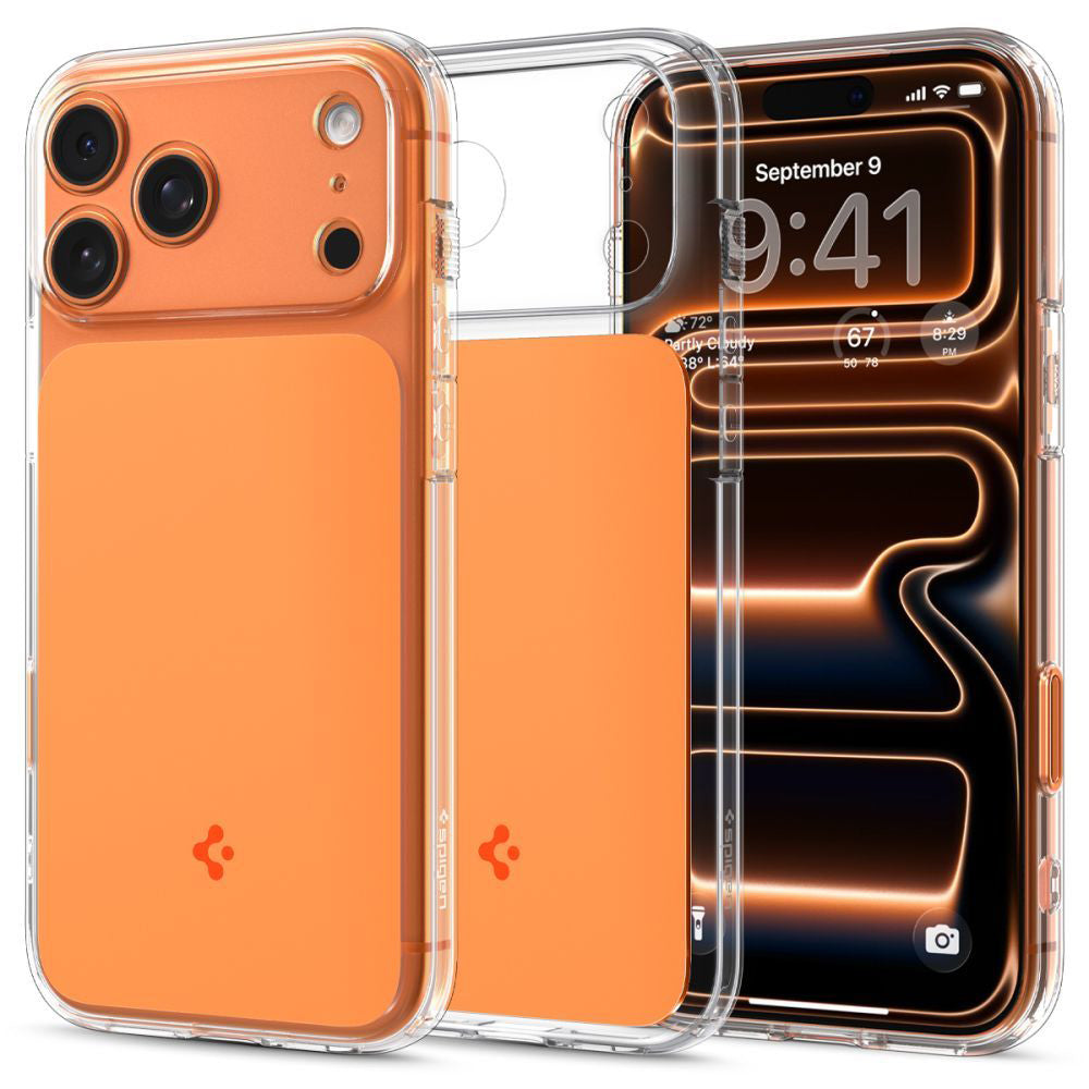 Θήκη MagSafe για Apple iPhone 17 Pro Max, Spigen, Ultra Hybrid T, Πορτοκαλί ACS10474