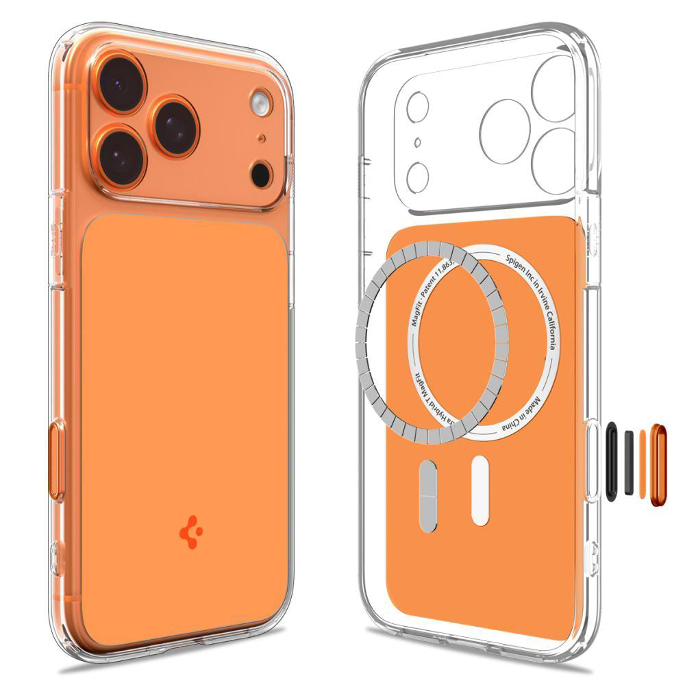 Θήκη MagSafe για Apple iPhone 17 Pro Max, Spigen, Ultra Hybrid T, Πορτοκαλί ACS10474