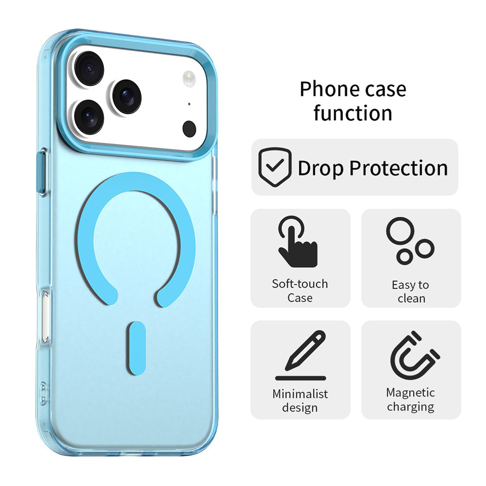 MagSafe Case for Apple iPhone 17 Pro Max, Techsuit, CandyCase, Blue